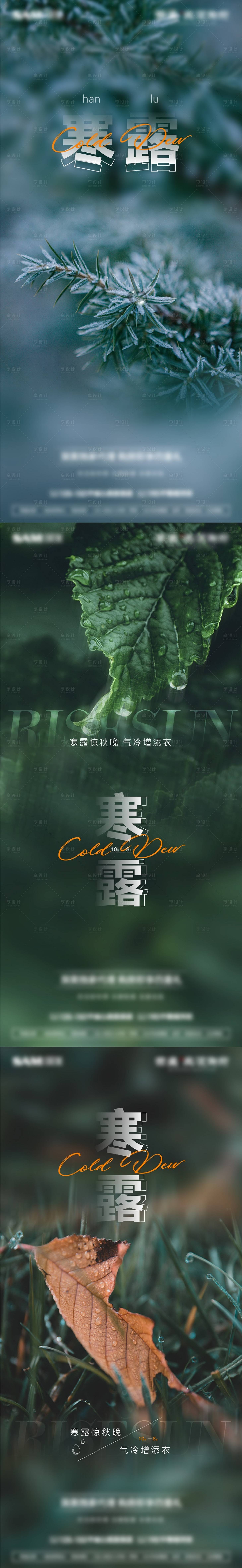源文件下載【享設(shè)計】搜索編號：38890012449252833【寒露系列海報】