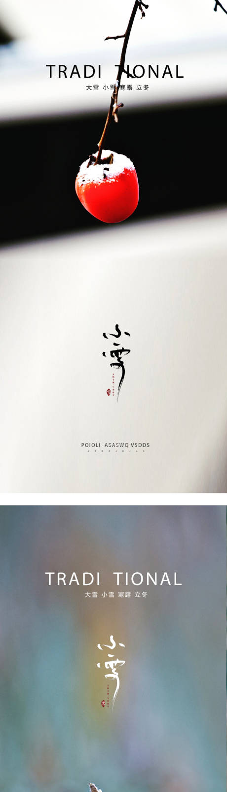 源文件下載【享設計】搜索編號：55800012473701137【小雪海報】