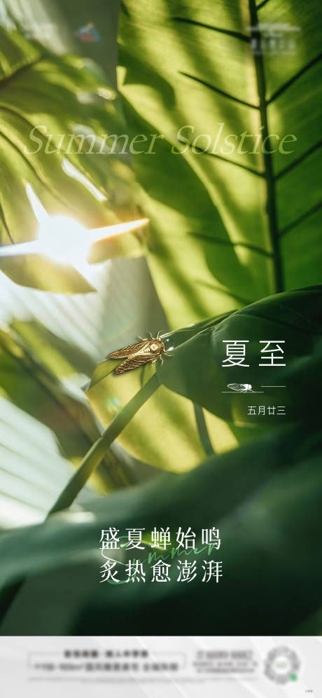 源文件下載【享設計】搜索編號：19990012298548166【房地產二十四節氣夏至刷屏海報】