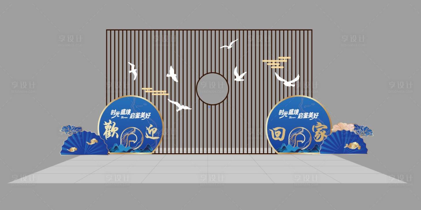 源文件下载【地产交付大门美陈堆头】编号：21660012449694947