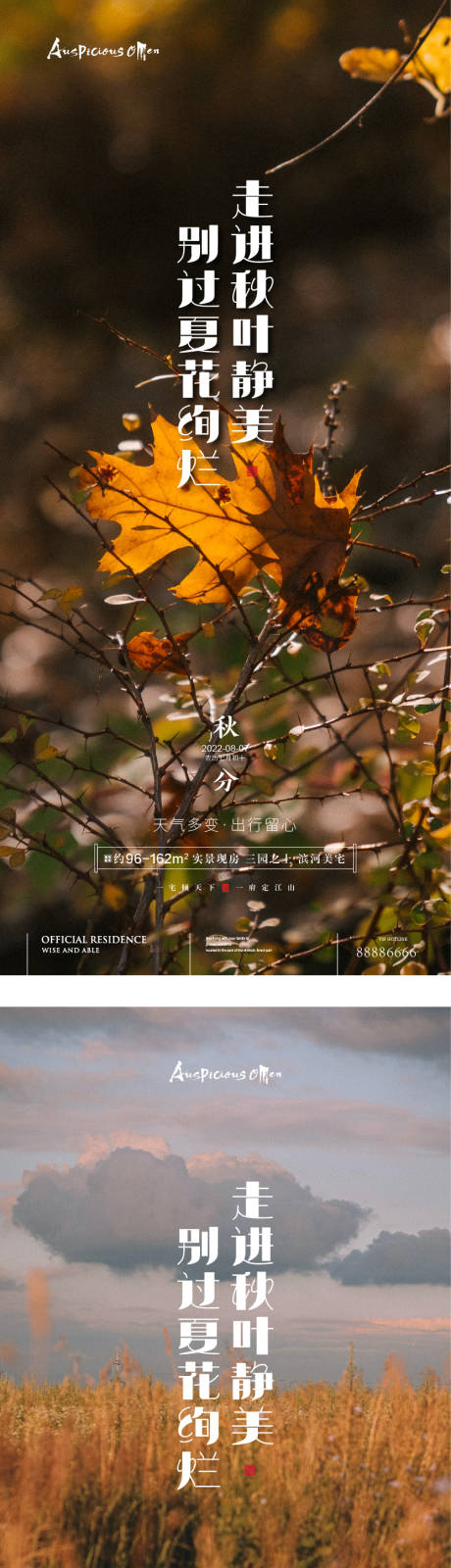 秋分节气海报