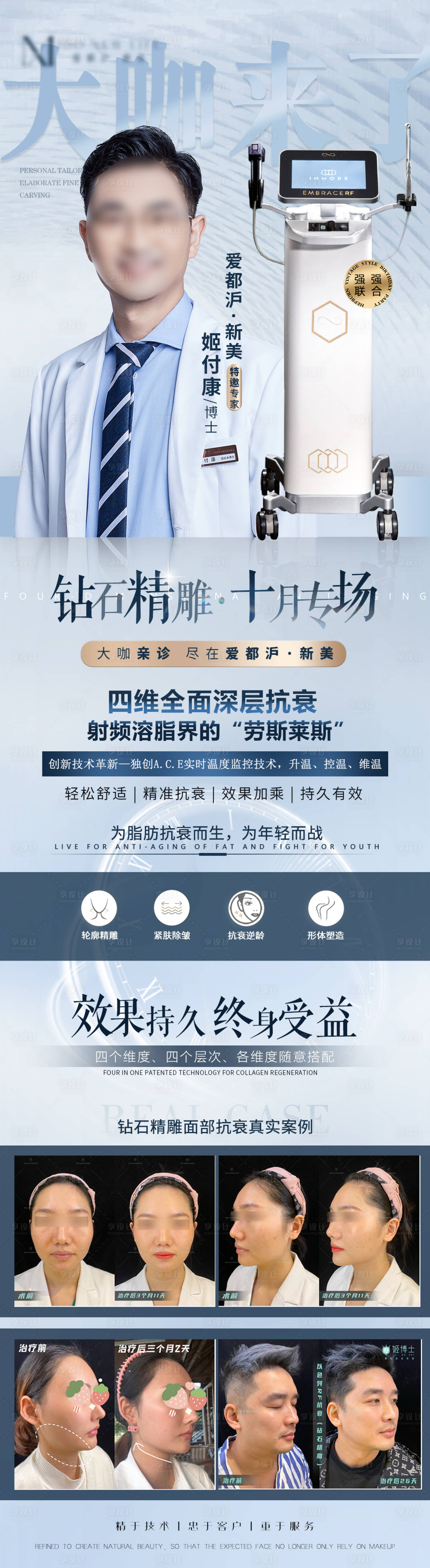 源文件下載【享設計】搜索編號：41840012227618261【醫美專家儀器海報】