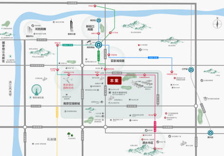 源文件下载【地产交通地段位置人居商业区位图】编号：28650012011434149