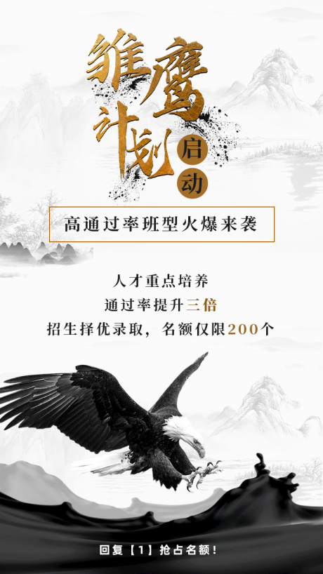 源文件下载【雏鹰计划招生海报】编号：91400012124317213
