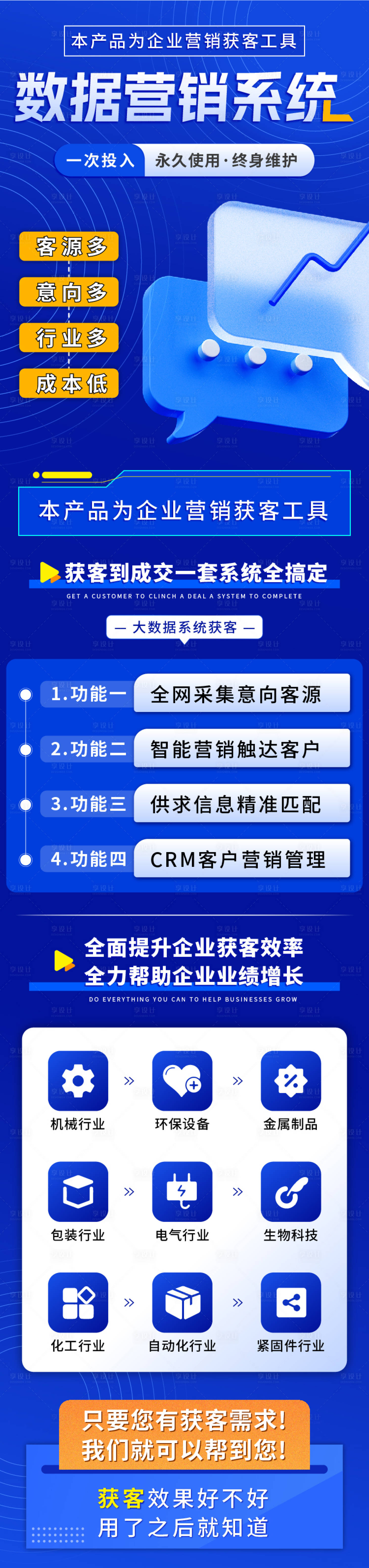 源文件下載【享設計】搜索編號：65470012478185002【數據營銷系統落地頁】
