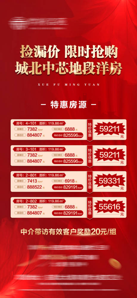 源文件下载【地产特价房源微信海报】编号：81970013030068353