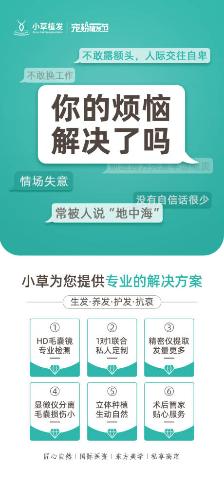 源文件下载【医美植发品牌创意宣传海报】编号：83330012710442140