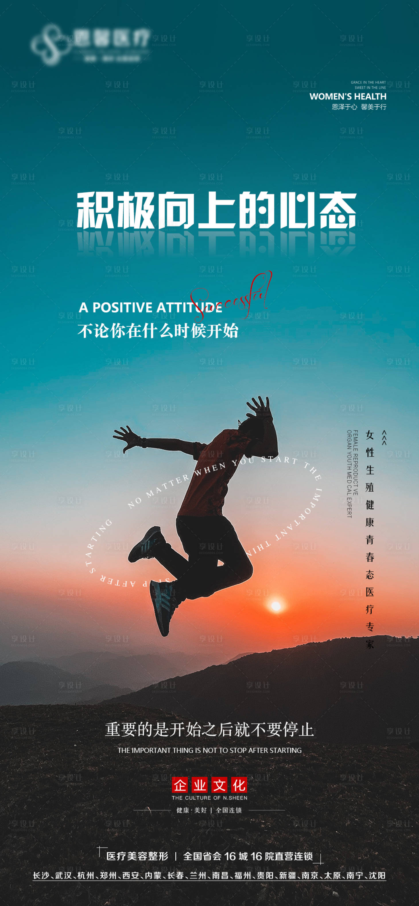 源文件下载【积极向上的心态移动端海报】编号：97160012673209620