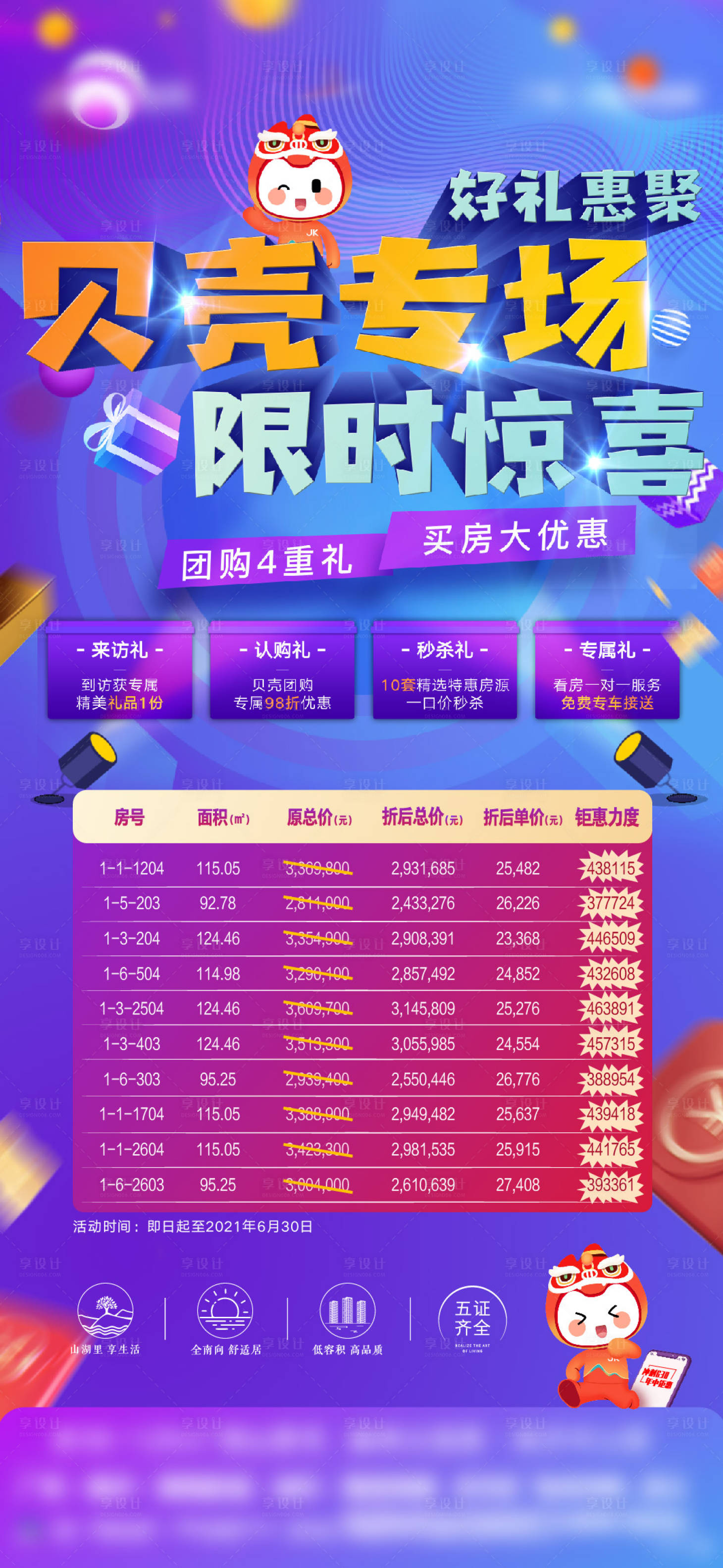 源文件下载【享设计】搜索编号：14960013013655854【特价房中介渠道促销海报】