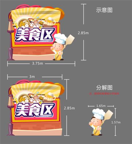 源文件下载【地产美食摊位门头美陈】编号：99980012512449613