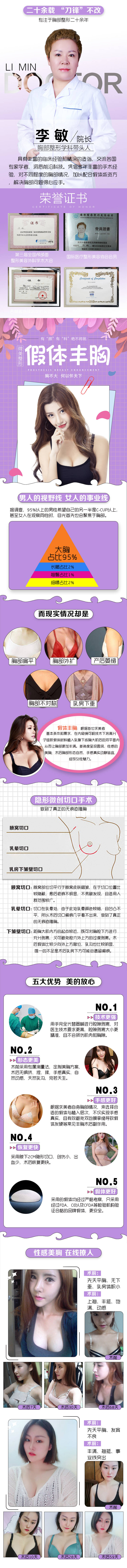 源文件下載【享設計】搜索編號：73560012572875831【胸部整形案例對比長圖專題設計】