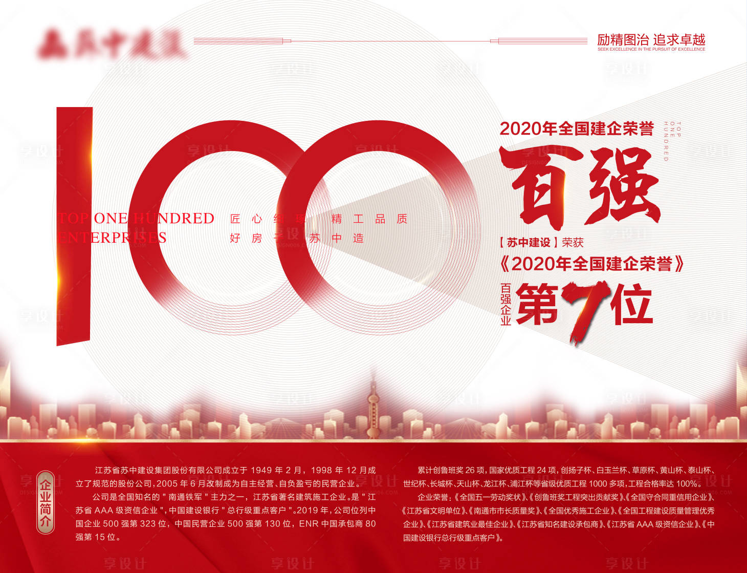 源文件下載【享設計】搜索編號：87930012931688904【百強企業展板】