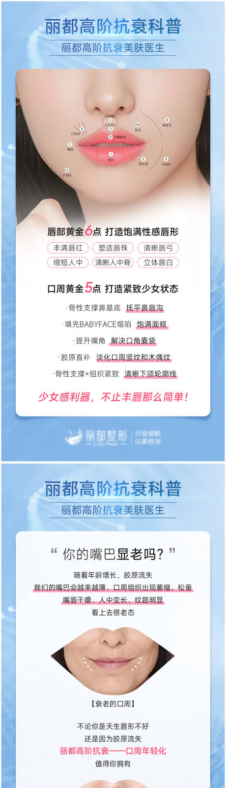 源文件下载【医美口周抗衰科普系列海报】编号：73740012530969681