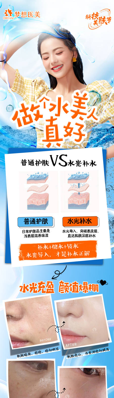 源文件下载【做个水美人长图海报】编号：12680012876444870