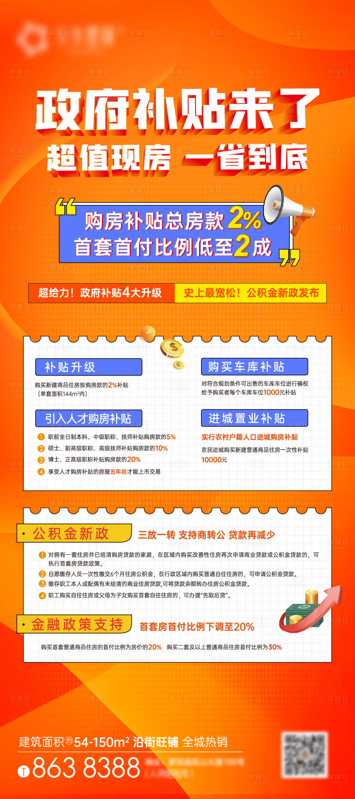 源文件下载【享设计】搜索编号：82710012657921979【地产政策海报】