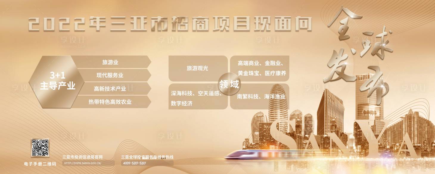 源文件下载【金色商务招商会展板】编号：88850012771171814