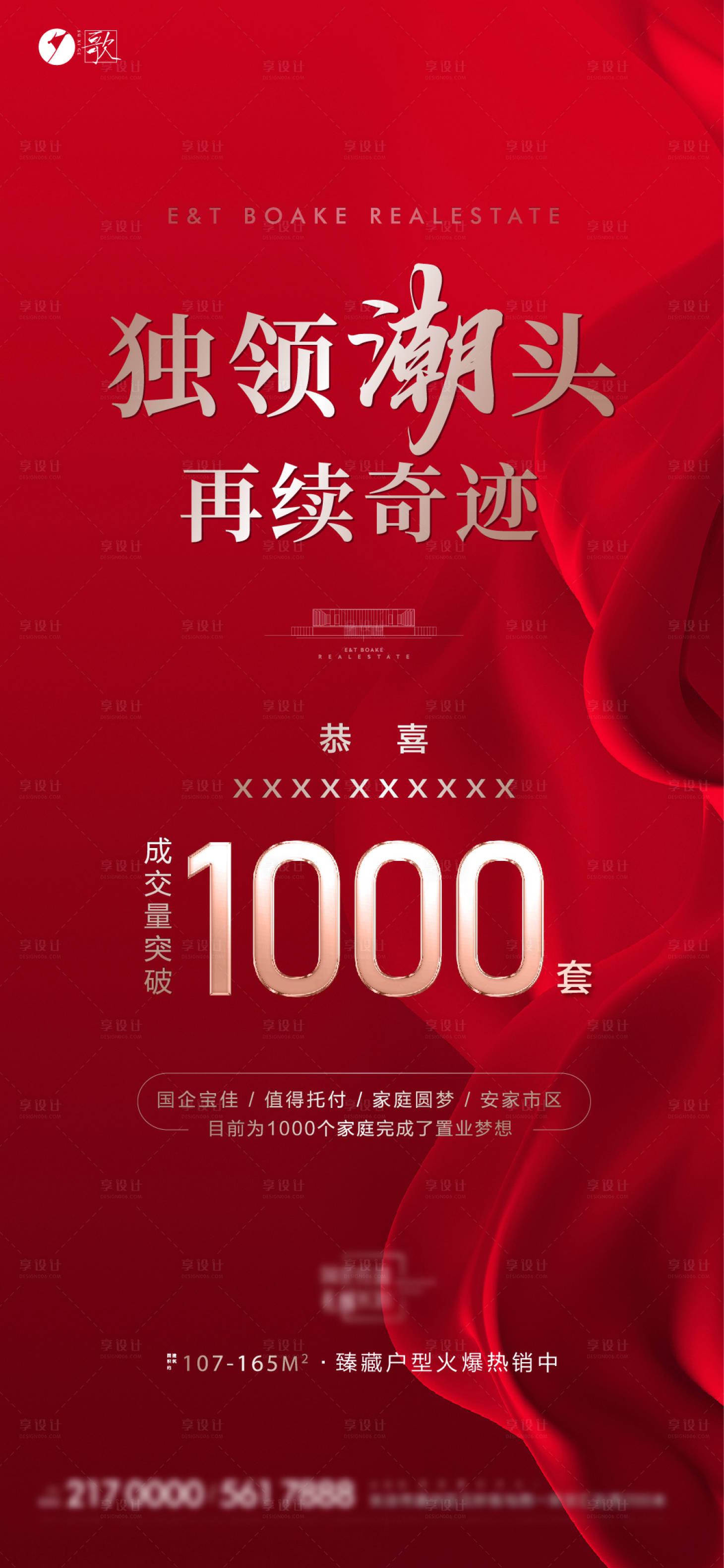 源文件下载【享设计】搜索编号：30450012514816085【地产热销销量海报】