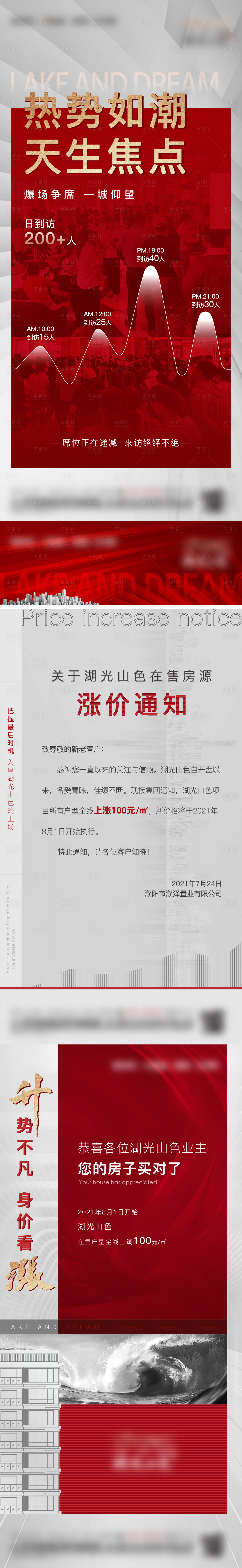 编号：20221026160839879【享设计】源文件下载-地产涨价红色热销系列海报