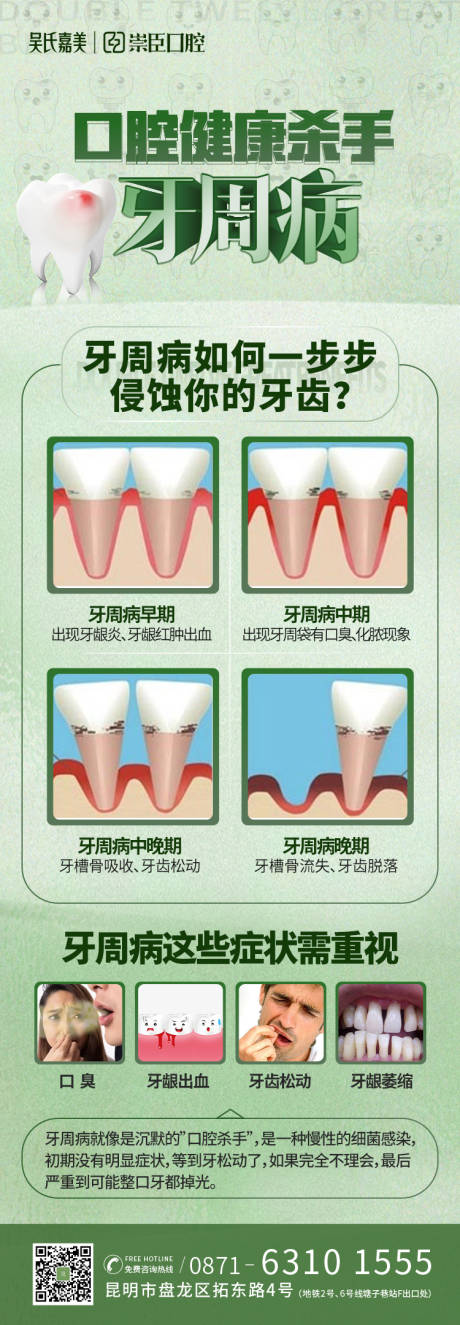 源文件下载【牙周病科普海报】编号：83580012828096137