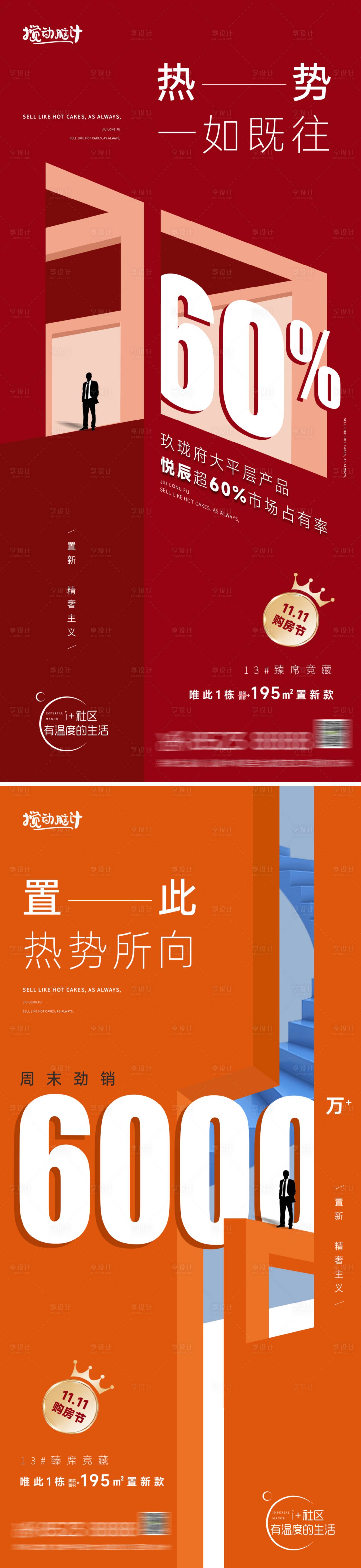 源文件下载【地产劲销热销业绩海报】编号：77040012798112145