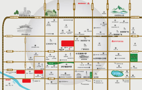 源文件下载【享设计】搜索编号：47850012813192343【房地产区位图】