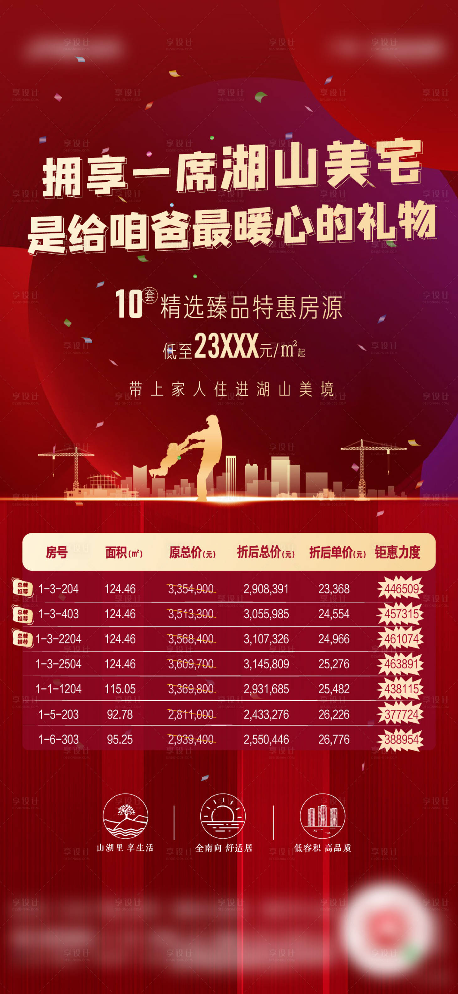 源文件下载【享设计】搜索编号：51720013012457909【特价房促销红金海报】