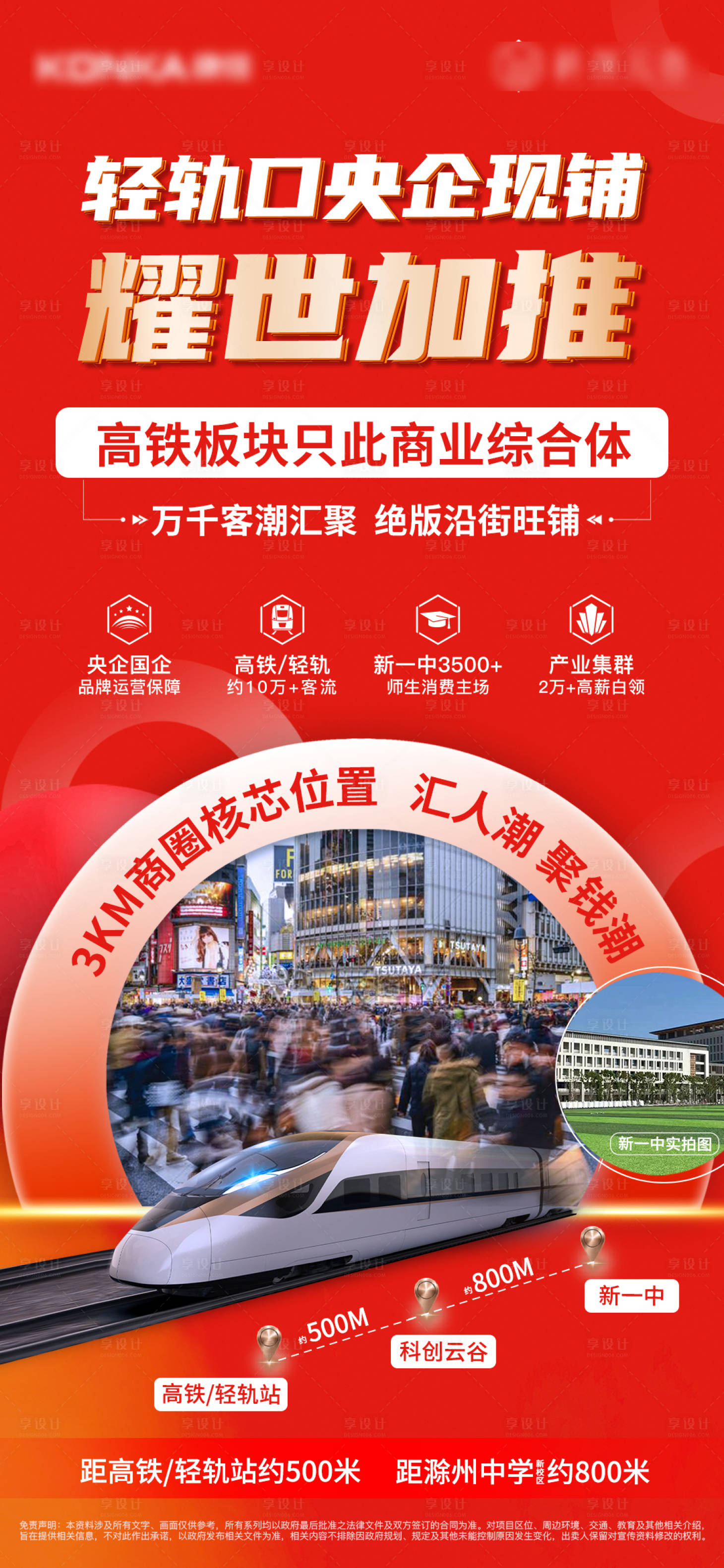 源文件下載【地產商鋪價值點紅金海報】編號：40930012783583455