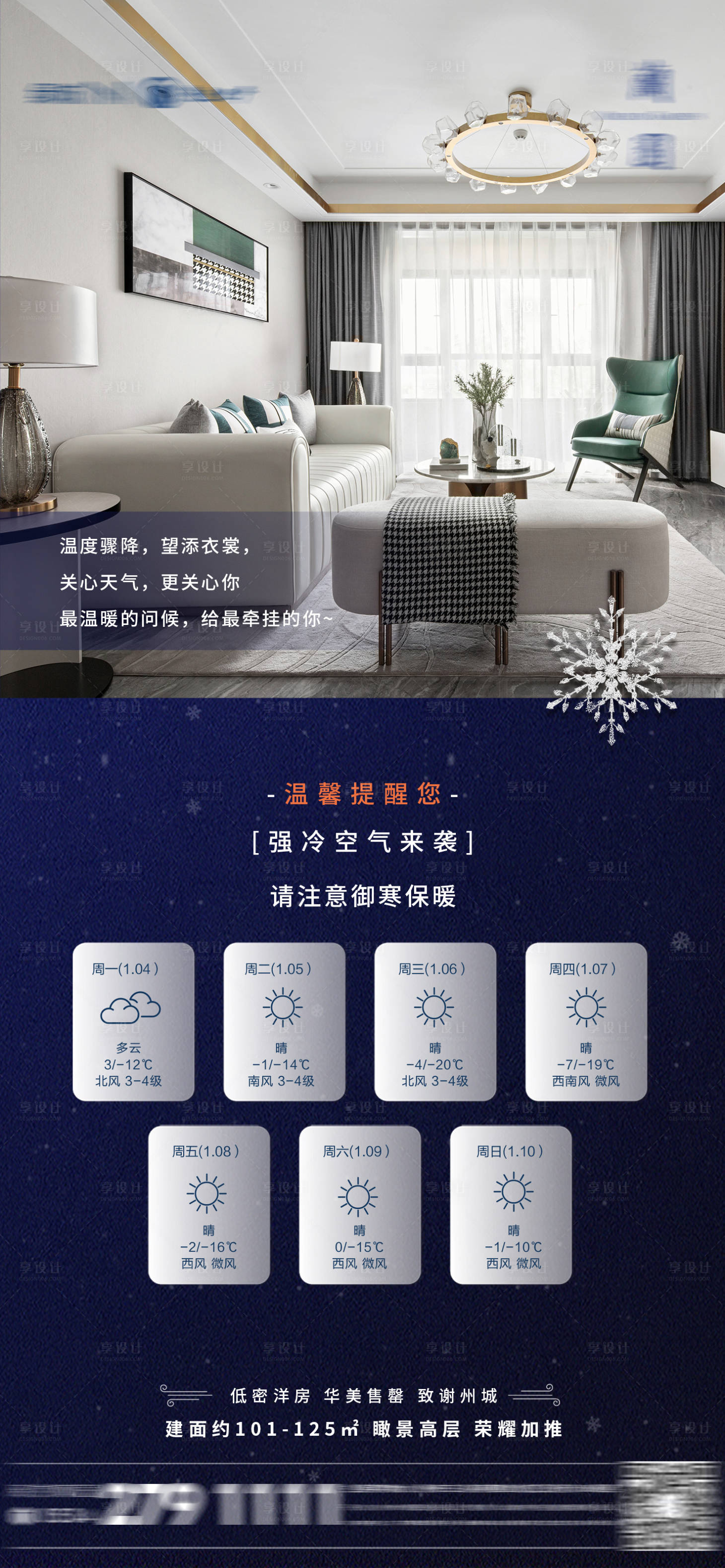 源文件下载【地产温馨提示海报】编号：64650012772324092