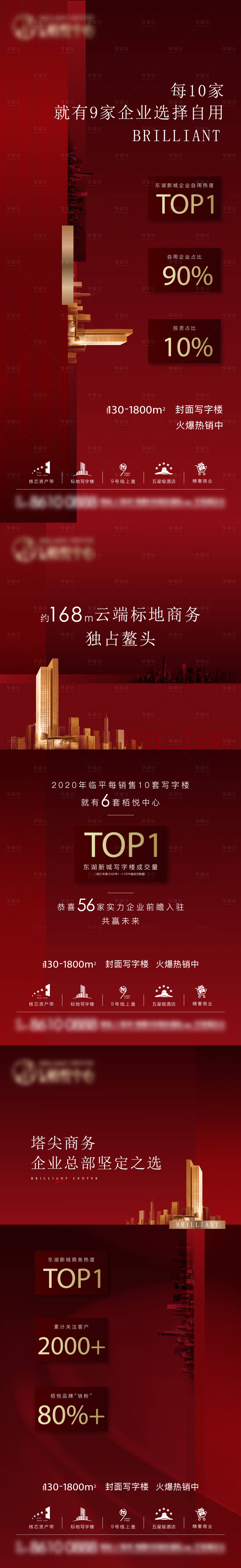 源文件下載【享設計】搜索編號：66390012758955676【地產熱銷數據紅金系列海報】
