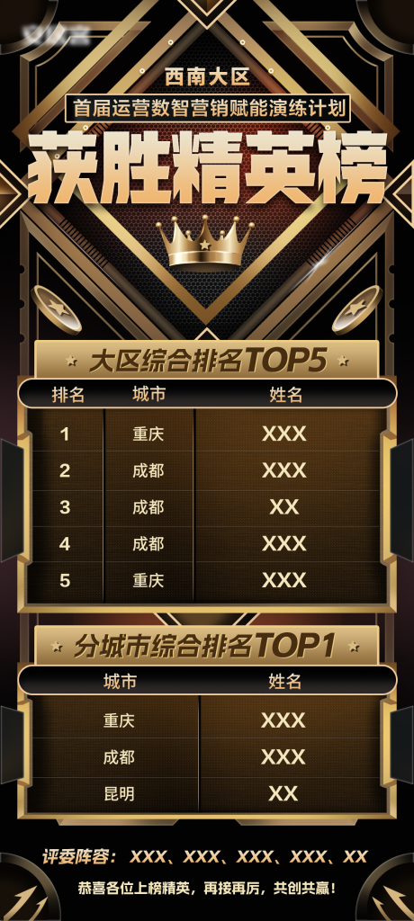 源文件下载【享设计】搜索编号：41060012894642441【金属风运营榜单海报】