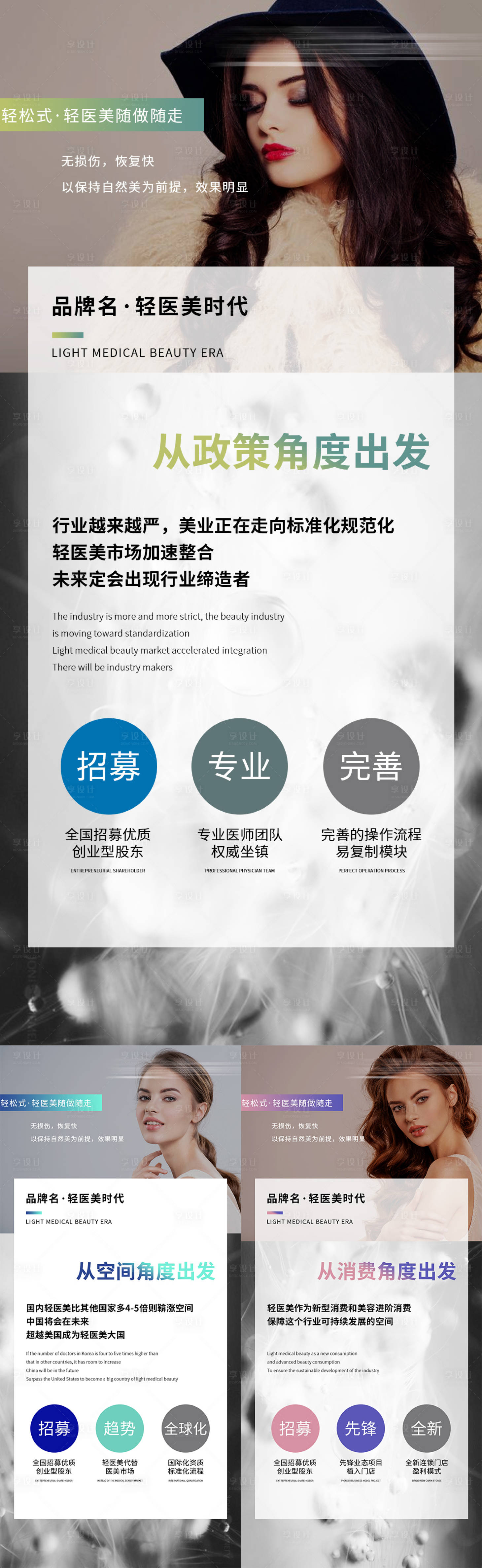 源文件下載【享設(shè)計】搜索編號：40680012682368746【醫(yī)美造勢招商勢能打造】