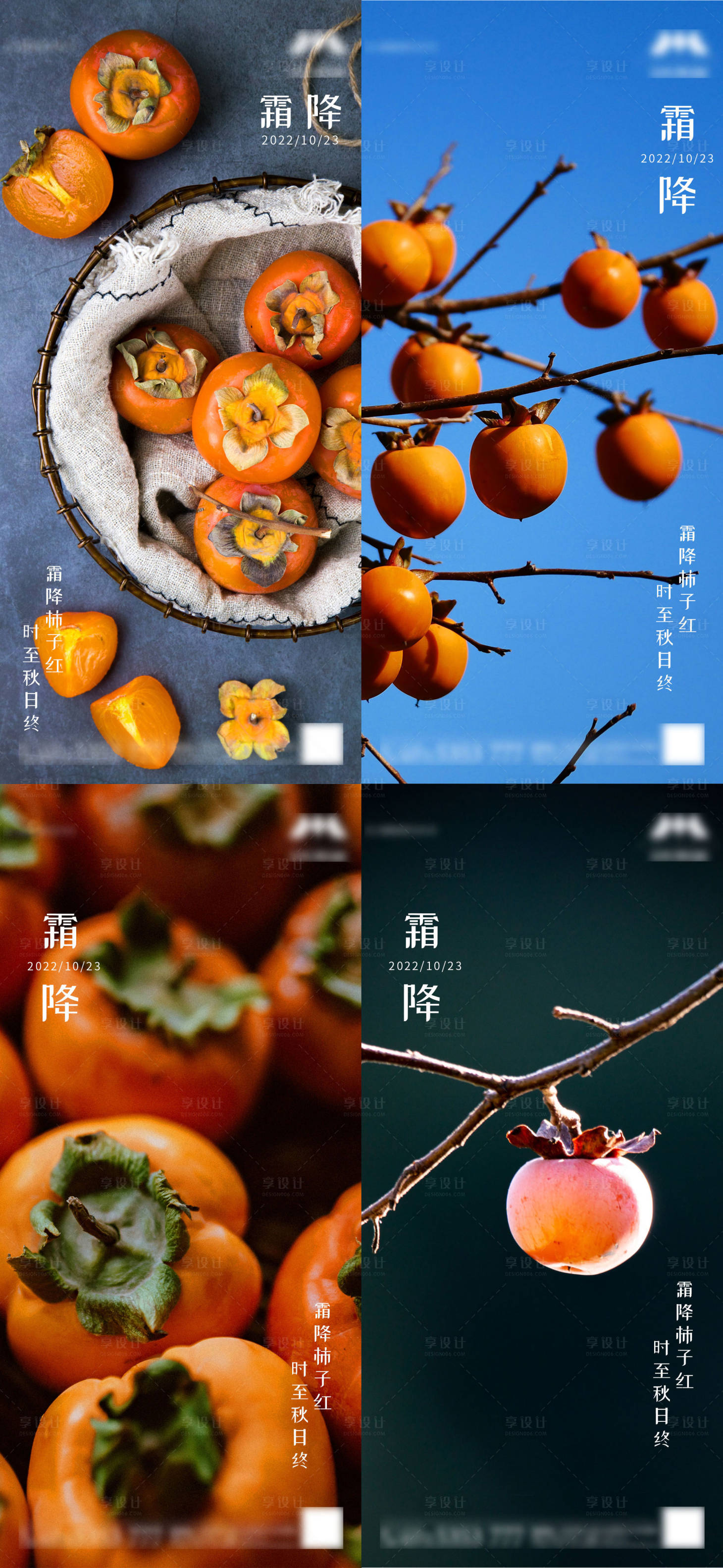 源文件下载【霜降节气海报】编号：48650012776038069
