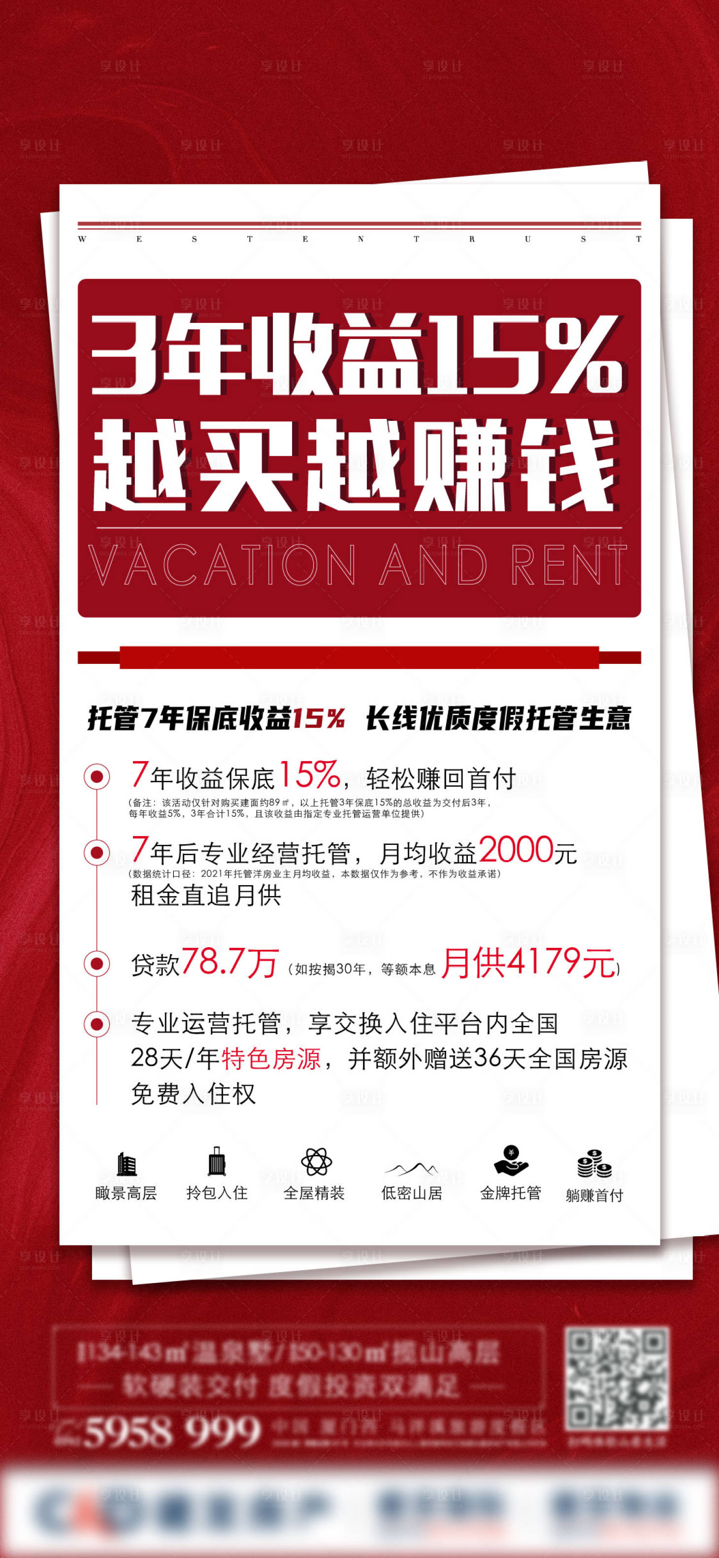 源文件下載【享設計】搜索編號：39610012707023630【地產度假托管政策宣傳圖紅稿快訊】