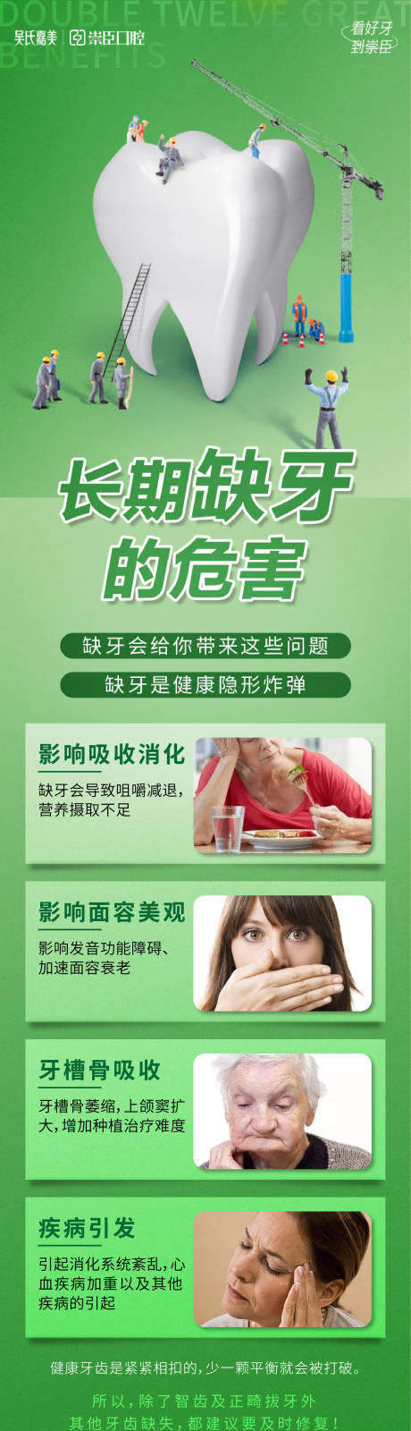 源文件下载【长期缺牙科普海报】编号：23780012829663224