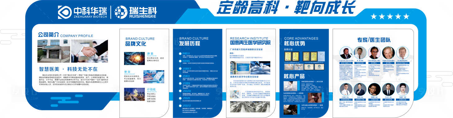 源文件下載【享設計】搜索編號：97760012849911528【生物科技公司文化墻】