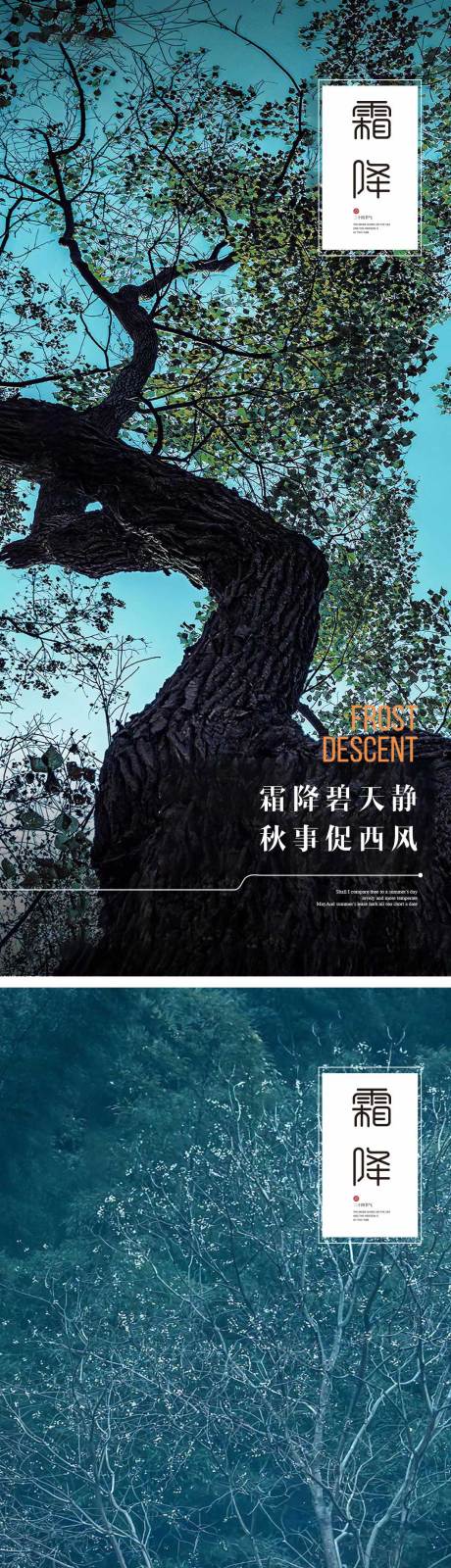 源文件下载【享设计】搜索编号：69160012576279623【霜降节气海报 】