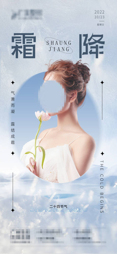 源文件下载【医美霜降海报】编号：46620012865288839