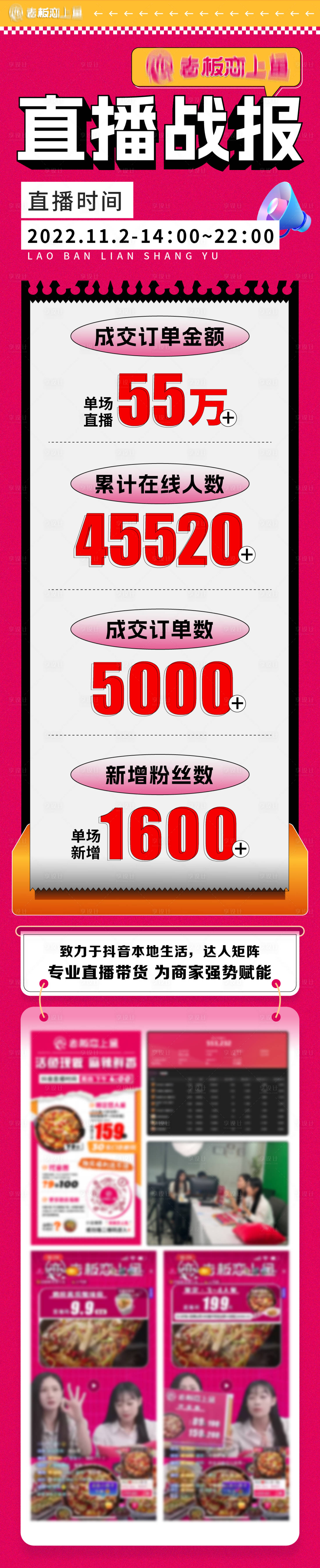 源文件下載【享設計】搜索編號：57440013028539078【直播戰報長圖】