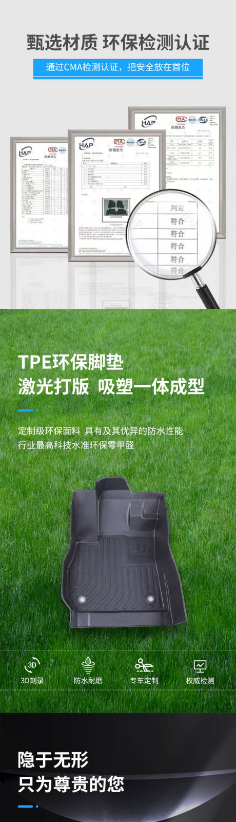 TPE汽车脚垫详情页