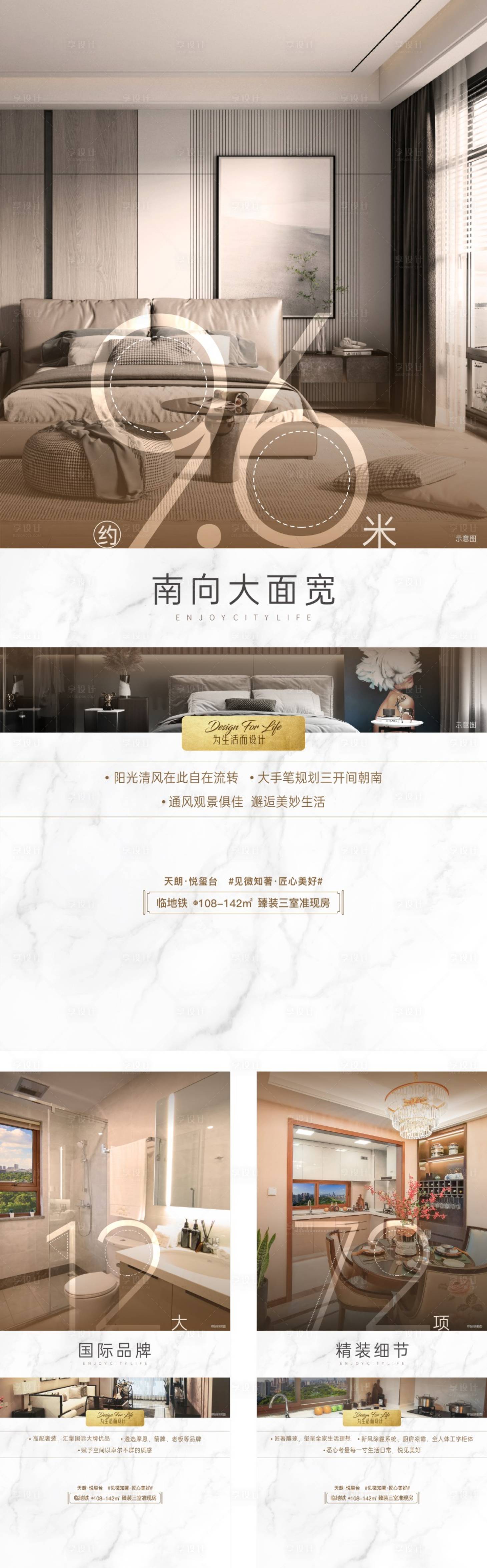 源文件下載【享設計】搜索編號：23710012694046240【地產戶型價值點海報】