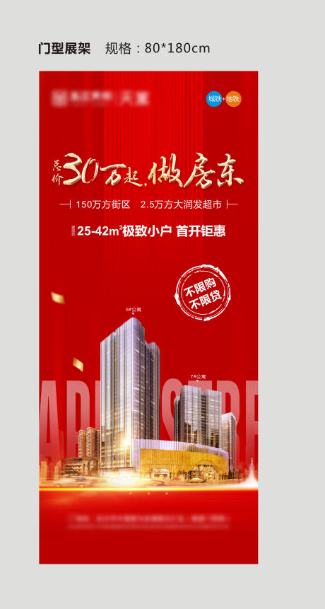 源文件下载【地产门型展架展板】编号：60110012799902567