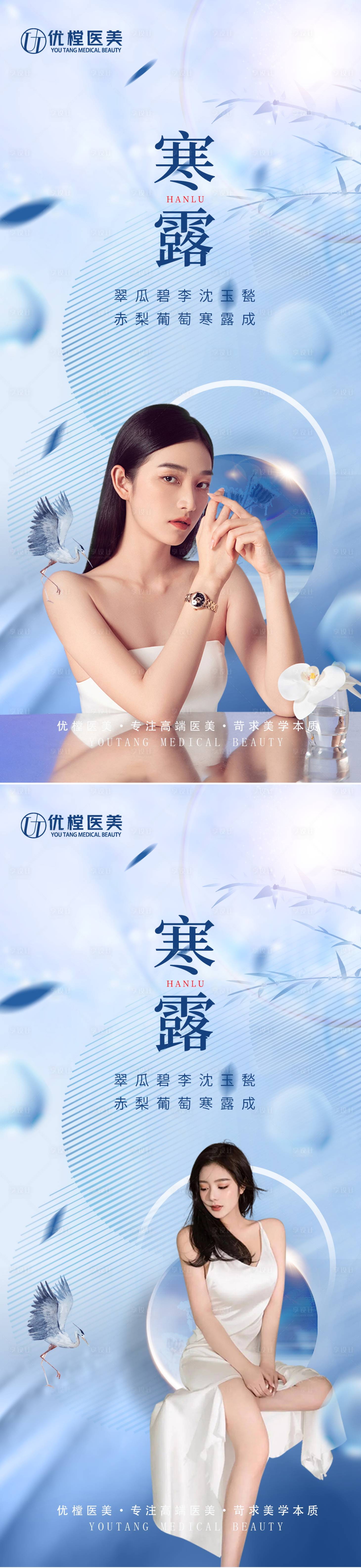 源文件下载【医美寒露节气海报】编号：89320012549624713