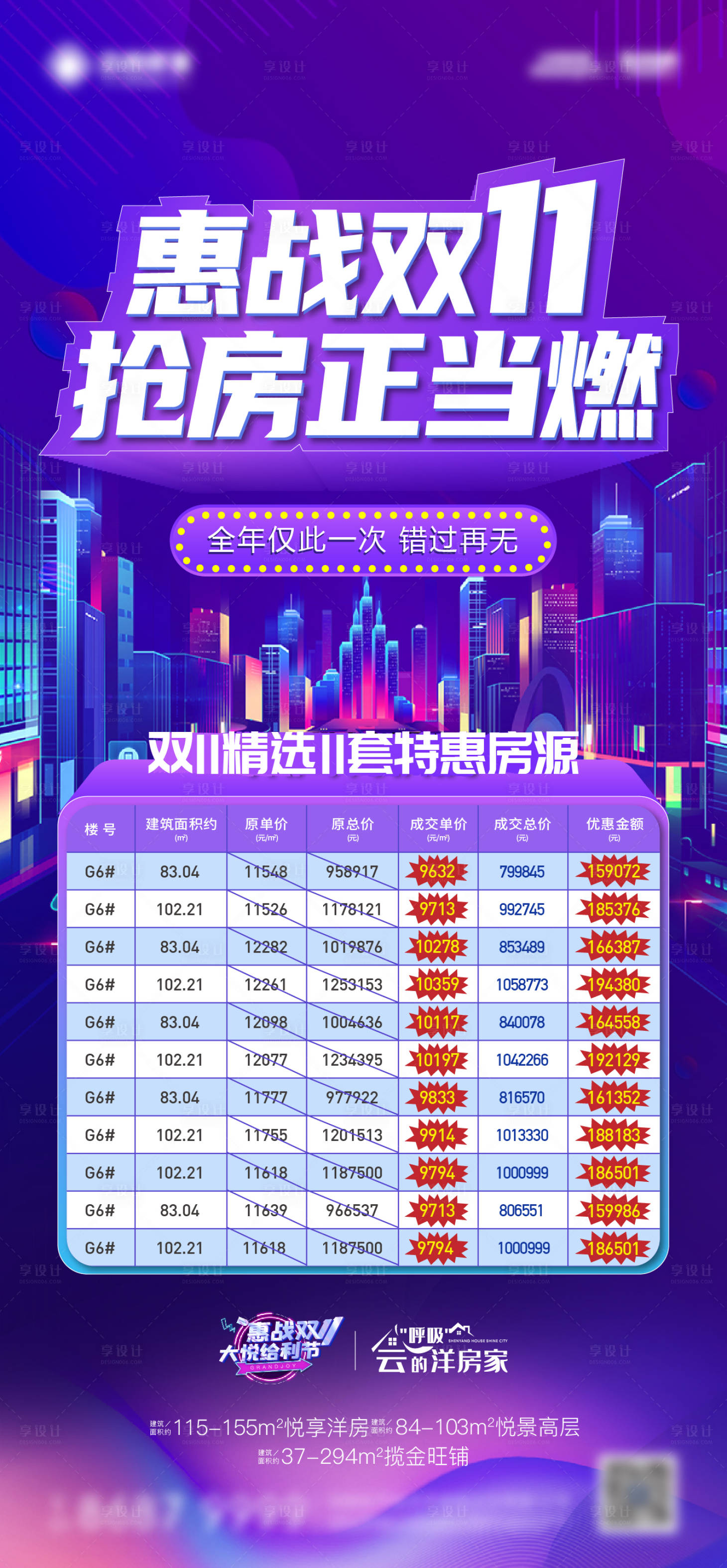源文件下載【享設(shè)計(jì)】搜索編號(hào)：13990012941309520【雙十一特價(jià)房源海報(bào)】