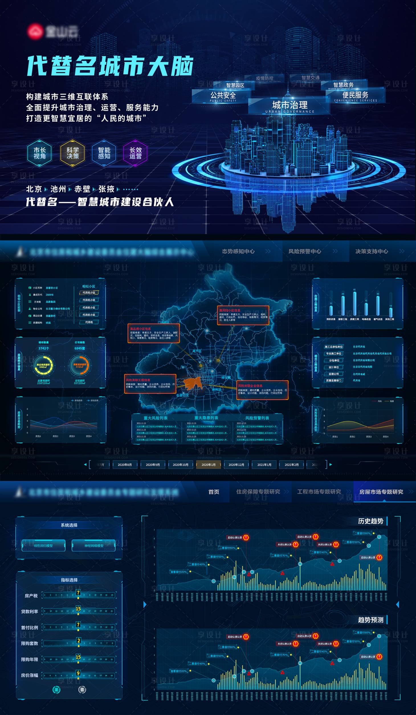 源文件下載【享設計】搜索編號：28430012619332548【科技大數據可視化智能城市分析地圖】
