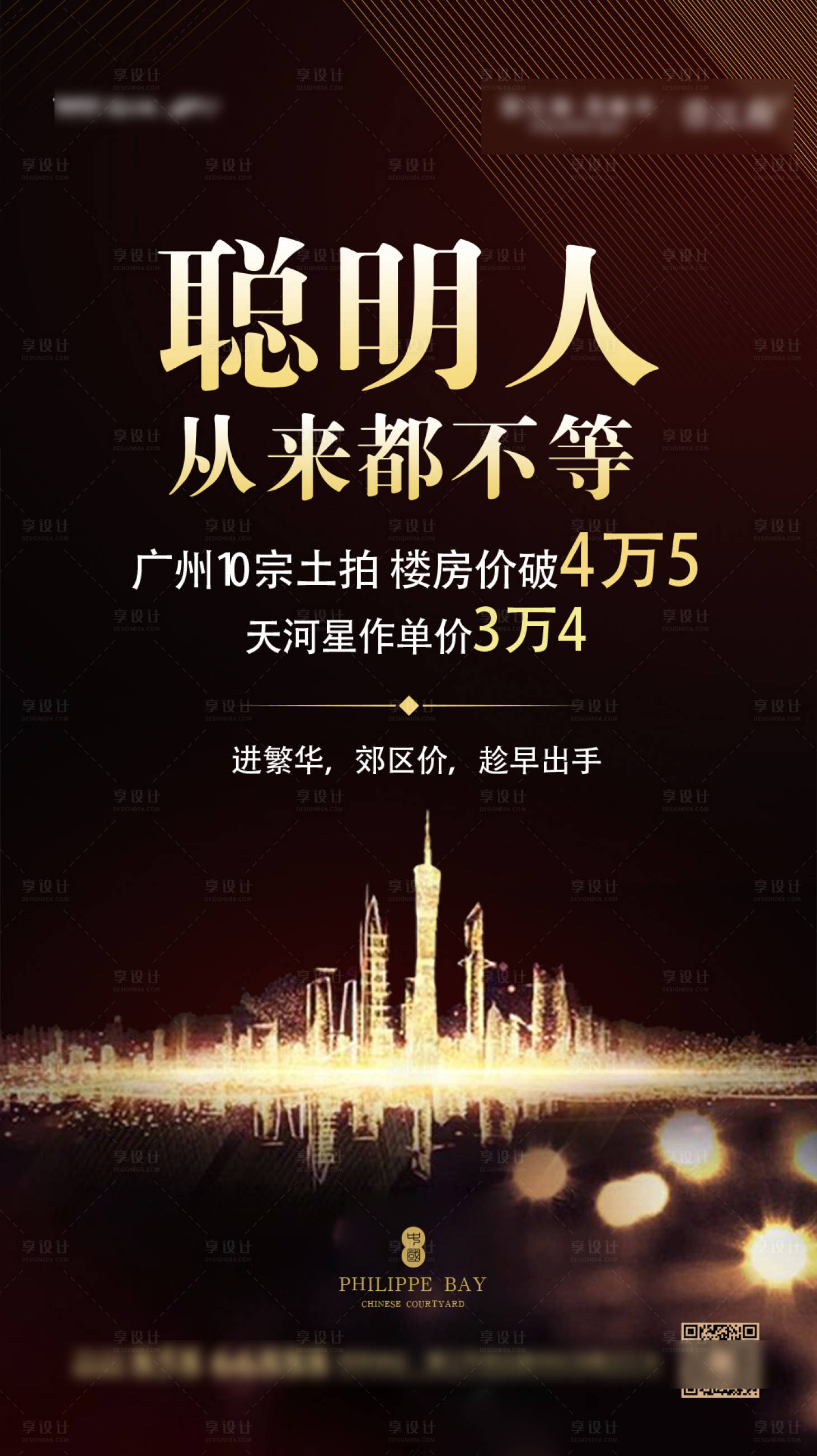 源文件下載【享設計】搜索編號：30690012710198840【地產宣傳海報聰明人都不等】