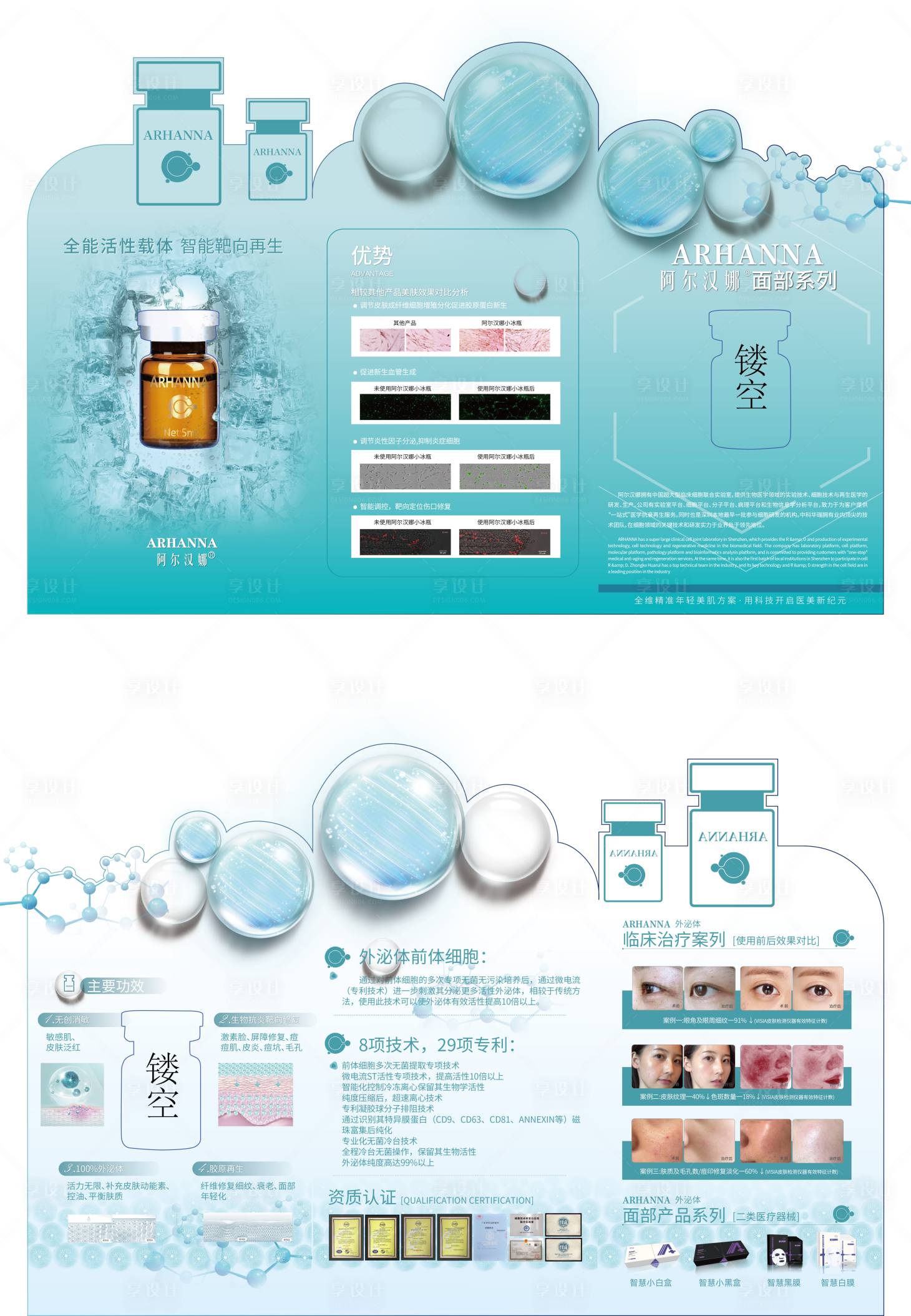 源文件下载【享设计】搜索编号：17760012719562840【医美异形三折页】