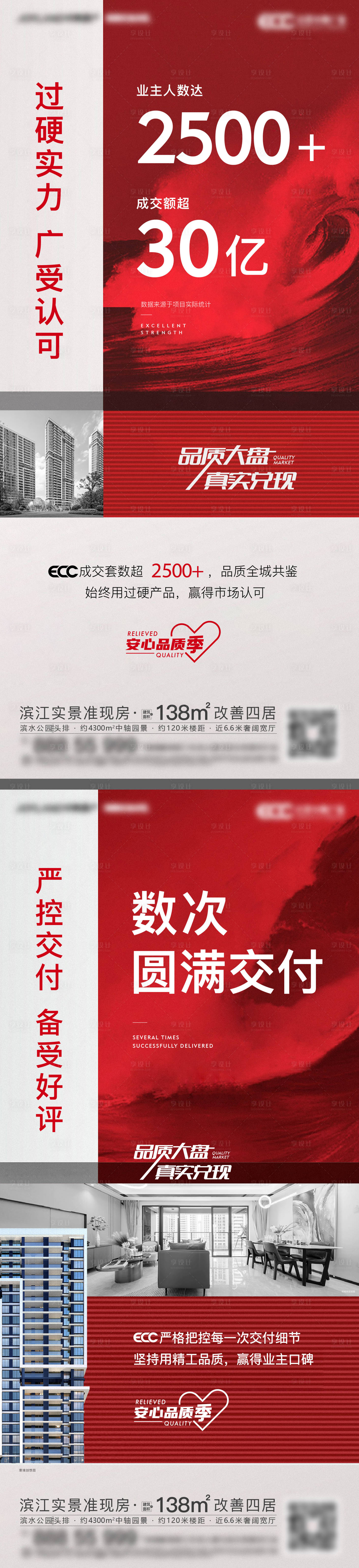 源文件下载【享设计】搜索编号：94500012615284454【地产热销交付系列海报】