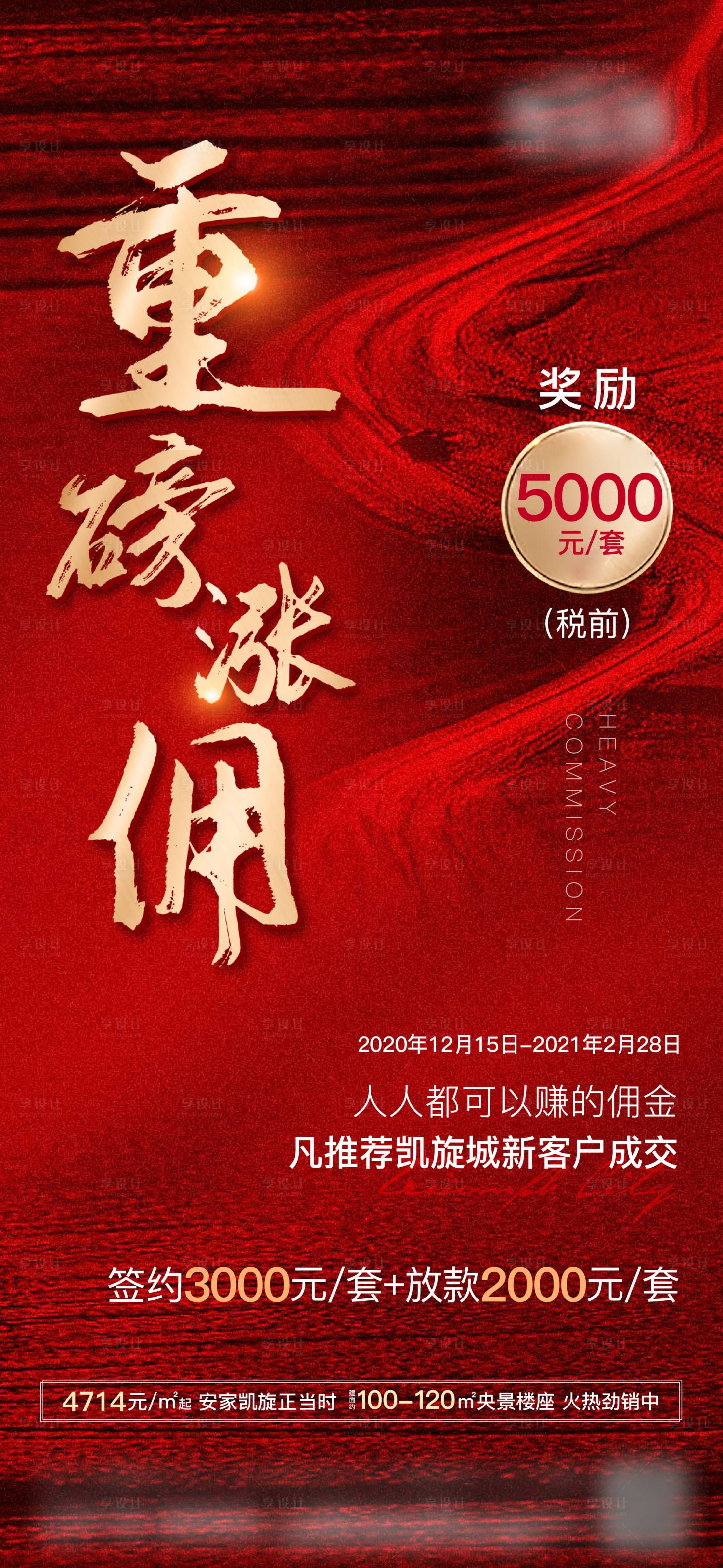 源文件下載【地產熱銷漲傭海報】編號：23350012956868961