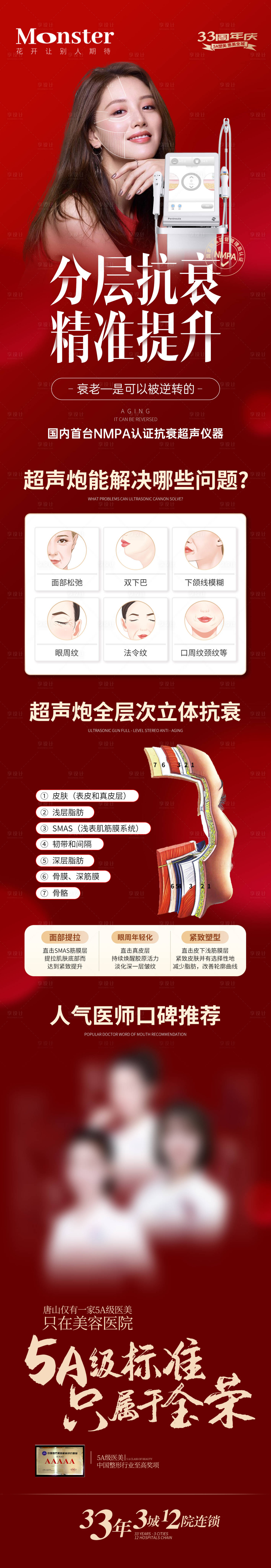 源文件下載【享設計】搜索編號：93550013002545708【醫美超聲炮專題長圖】