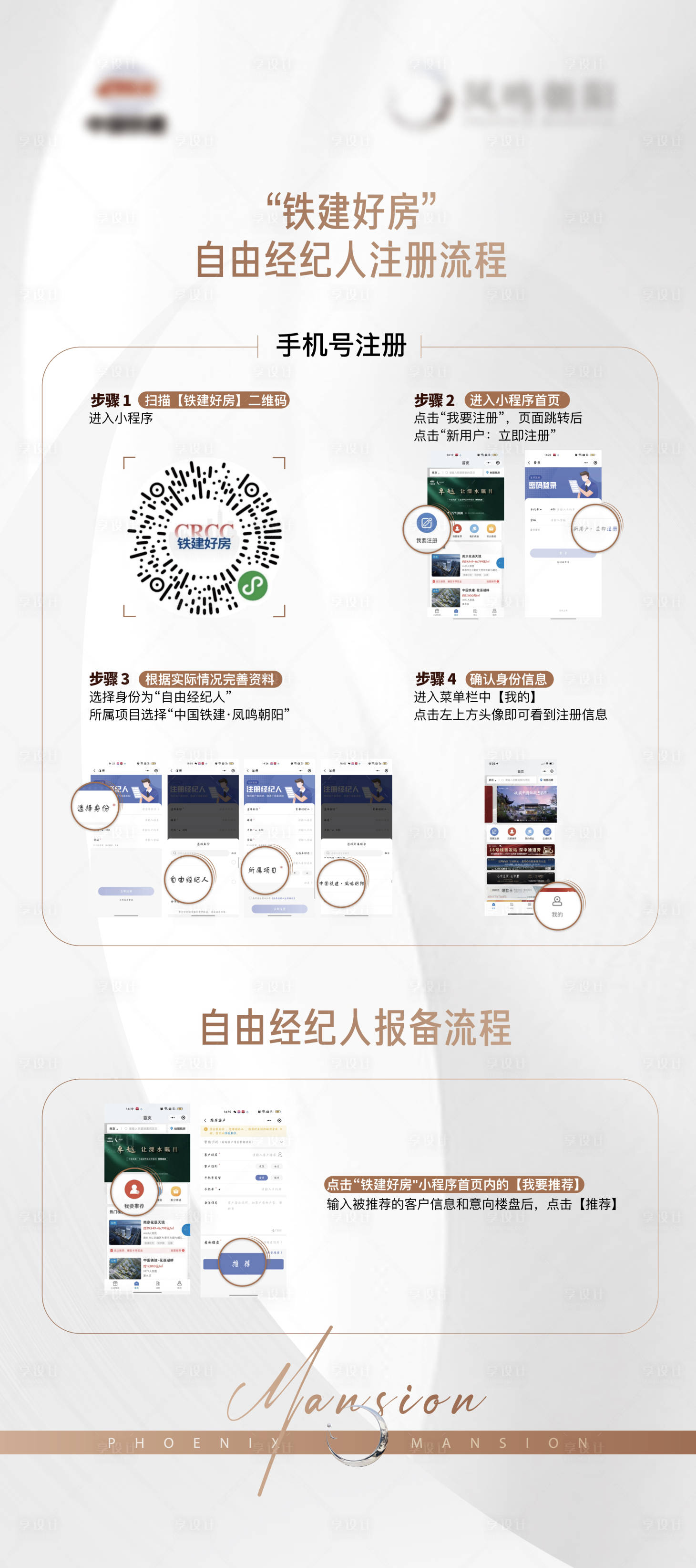 源文件下载【享设计】搜索编号：60540012575486404【地产流程海报】